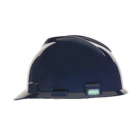 Msa Safety Cap, V-Gd, Withstaz-On Susp Dk Can Blue 10024832
